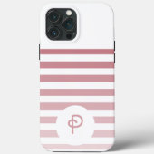 Coques Case-Mate iPhone Personalized Monogram Minimal Striped Modern Desig (Verso)