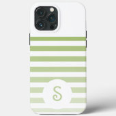 Coques Case-Mate iPhone Personalized Monogram Minimal Striped Modern Desig (Verso)