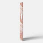 Coques Case-Mate iPhone Personalized Monogram Rose Quartz Gold (Verso / Droite)