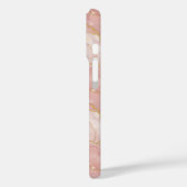 Coques Case-Mate iPhone Personalized Monogram Rose Quartz Gold (Verso / Gauche)