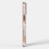 Coques Case-Mate iPhone Personalized Monogram Rose Quartz Gold (Verso / Droite)