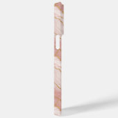 Coques Case-Mate iPhone Personalized Monogram Rose Quartz Gold (Verso / Droite)
