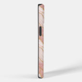 Coques Case-Mate iPhone Personalized Monogram Rose Quartz Gold (Verso / Droite)