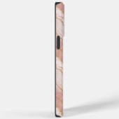 Coques Case-Mate iPhone Personalized Monogram Rose Quartz Gold (Verso / Droite)