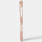 Coques Case-Mate iPhone Personalized Monogram Rose Quartz Gold (Verso / Gauche)