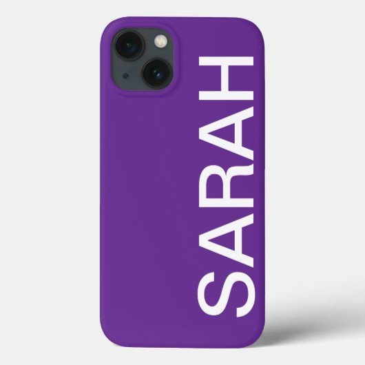 Coques Case-Mate iPhone Personalized Name Simple Stylish Modern Minimal (Verso)