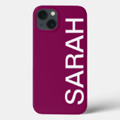 Coques Case-Mate iPhone Personalized Name Simple Stylish Modern Minimal (Verso)