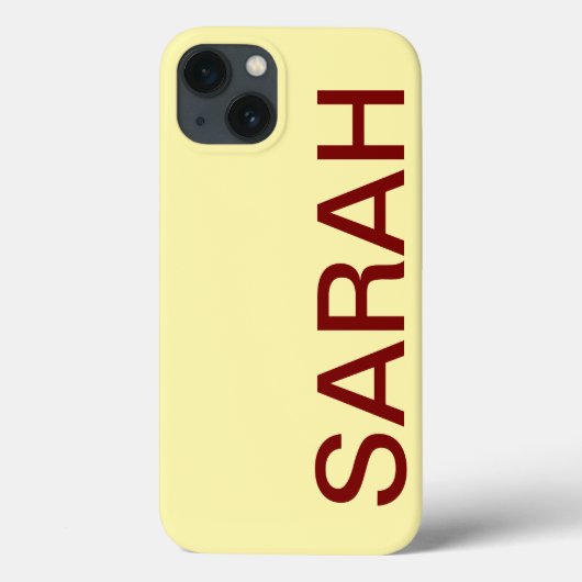 Coques Case-Mate iPhone Personalized Name Simple Stylish Modern Minimal (Verso)