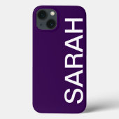 Coques Case-Mate iPhone Personalized Name Simple Stylish Modern Minimal (Verso)