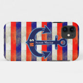 Coques Case-Mate iPhone personalized nautical anchor (Dos (Horizontal))