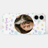 Coques Case-Mate iPhone Personalized Pet Love & Pastel Whimsy  (Verso (horizontal))