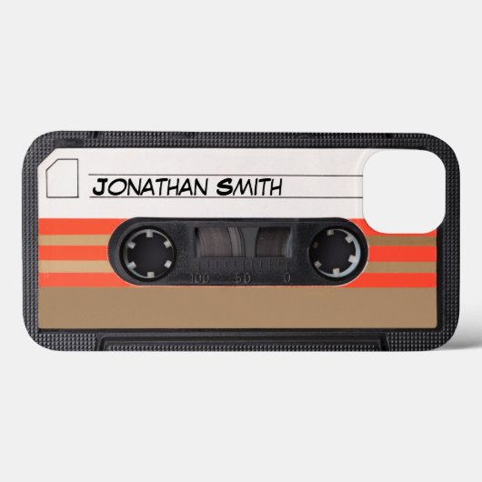 Coques Case-Mate iPhone Personalized Retro Casette 80's (Verso (horizontal))