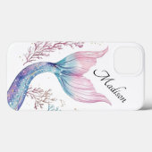 Coques Case-Mate iPhone Personalized Shimmering Mermaid Tail Phone Case (Verso (horizontal))