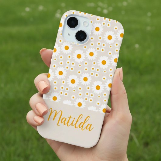 Coques Case-Mate iPhone Personalized Sunny Daisy Pattern Phone Case