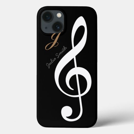 Coques Case-Mate iPhone personalized treble gclef music (Verso)