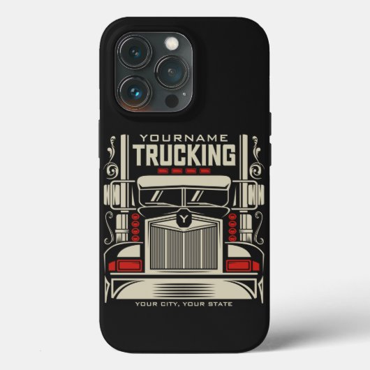 Coques Case-Mate iPhone Personalized Trucking 18 Wheeler BIG Trucker (Verso)