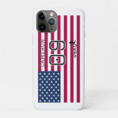 Coques Case-Mate iPhone Personalized USA National Flag Soccer Graphic  (Dos)