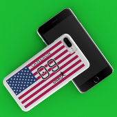 Coques Case-Mate iPhone Personalized USA National Flag Soccer Graphic 