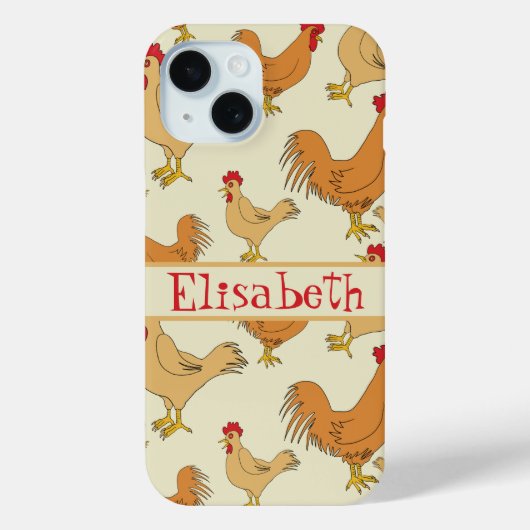 Coques Case-Mate iPhone Personnage de Brown Chicken Design (Verso)