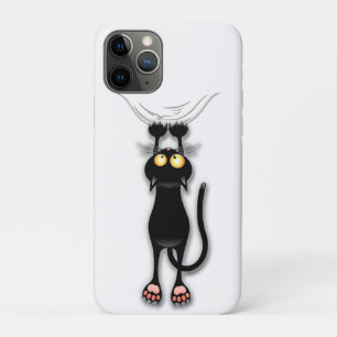 Case-Mate iPhone Case Personnage de chat drôle grattant le tissu