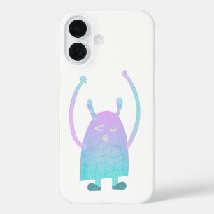 Coques iPhone 16 Personnage de monstre pour enfants adorable