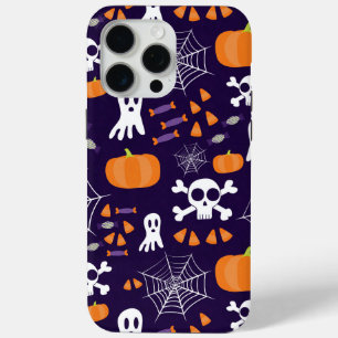 Coque iPhone 15 Pro Max Personnages amusants et effrayants d'Halloween