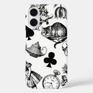 Coques iPhone 16 Personnages classiques d'Alice aux pays des mervei