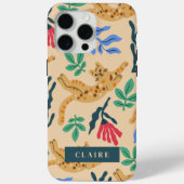 Coques Case-Mate iPhone Personnalisable Chat Ocelot & Feuilles Matisse (Verso)