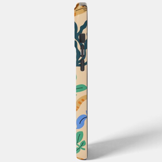 Coques Case-Mate iPhone Personnalisable Chat Ocelot & Feuilles Matisse (Verso / Gauche)