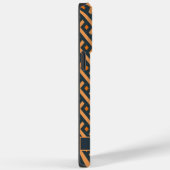 Coques Case-Mate iPhone Personnalisable gris orange foncé clair (Verso / Droite)