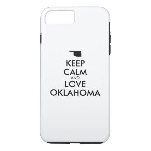 Coque iPhone 8 Plus/7 Plus Personnalisable KEEP CALM et LOVE OKLAHOMA
