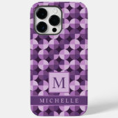 Coques Case-Mate iPhone Personnalisable Lumière claire Violet foncé géomét (Verso)