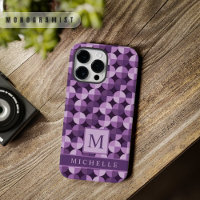 Personnalisable Lumière claire Violet foncé géomét