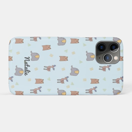 Coques Case-Mate iPhone Personnalisable mignon Animaux scandinaves Motif (Dos (Horizontal))