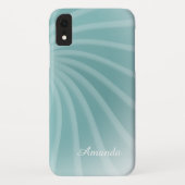 Coques Case-Mate iPhone Personnalisable - Moderne Style Pastel Vert Turquo (Dos)