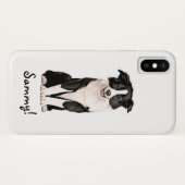 Coques Case-Mate iPhone Personnalisable nommé de border collie (Dos (Horizontal))