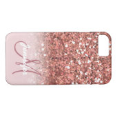 Coques Case-Mate iPhone Personnalisation de la Parties scintillant d'or de (Dos (Horizontal))