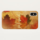 Coques Case-Mate iPhone Personnalisation des Feuilles automatiques en chut (Dos (Horizontal))