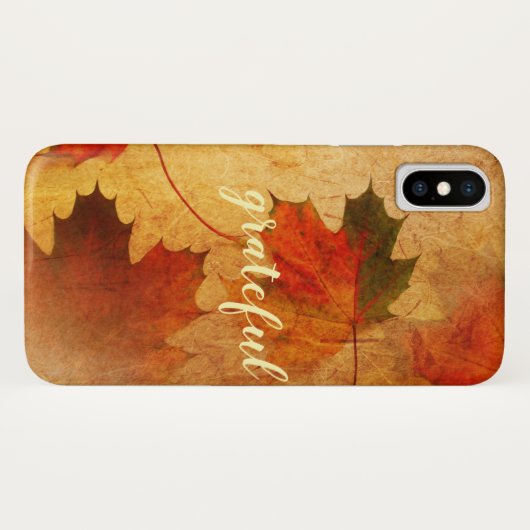Coques Case-Mate iPhone Personnalisation des Feuilles automatiques en chut (Dos (Horizontal))
