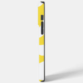 Coques Case-Mate iPhone Personnalisation du coeur - Citron jaune et blanc (Verso / Gauche)