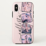 Case-Mate iPhone Case Personnalisé 4 Photo manuscrite Monogramme Nom Cou<br><div class="desc">Ce coque romantique, cool et moderne conviendra à tous ceux qui souhaitent porter avec eux leur être cher. Il comprend quatre photos personnalisables. En plus des photos sont des cadres torsadés aux traits noirs pour une touche unique et contemporaine. Il affiche également un nom monogramme au-dessus d'un simple arrière -...</div>