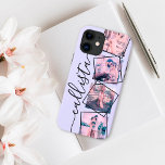 Case-Mate iPhone Case Personnalisé 4 Photo manuscrite Monogramme Nom Cou<br><div class="desc">Ce coque romantique, cool et moderne conviendra à tous ceux qui souhaitent porter avec eux leur être cher. Il comprend quatre photos personnalisables. En plus des photos sont noir, encadrés de cadres torsadés pour une touche unique et contemporaine. Il affiche également un nom monogramme au-dessus d'un simple arrière - plan...</div>