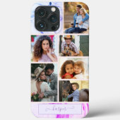 Coques Case-Mate iPhone Personnalisé 6 Photo Collage de marbre rose violet (Verso)