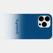 Coques Case-Mate iPhone Personnalisé Ajouter Un Nom Mellow Blue Ombre (Verso (horizontal))