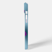 Coques Case-Mate iPhone Personnalisé Aqua et Hot Rose Star personnalisé (Verso / Gauche)