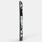 Coques Case-Mate iPhone Personnalisé audacieux fleurs modernes bleu turquo (Dos/Droite)