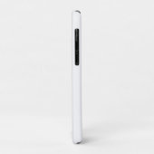Coques Case-Mate iPhone Personnalisé Avec Le Nom Blanc Or Moderne Monogram (Dos/Gauche)