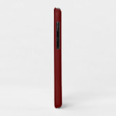 Coques Case-Mate iPhone Personnalisé Avec Le Nom Rouge Or Moderne Monogram (Dos/Gauche)