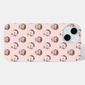 Coques Case-Mate iPhone Personnalisé Baby Face 2 Photos Pink clair (Verso (horizontal))