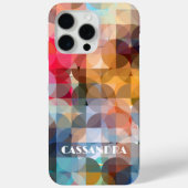 Coques Case-Mate iPhone Personnalisé bleu jaune orange rose violet Motif d (Verso)